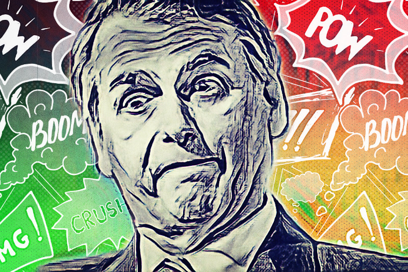 Urgência e Conflito: Retrato Pop Art de Figura Pública