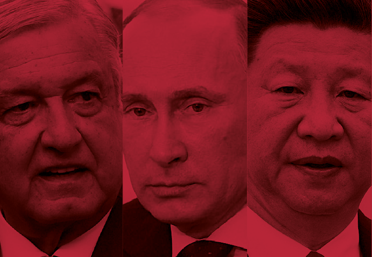 Líderes Mundiais em Vermelho: Desafios Geopolíticos