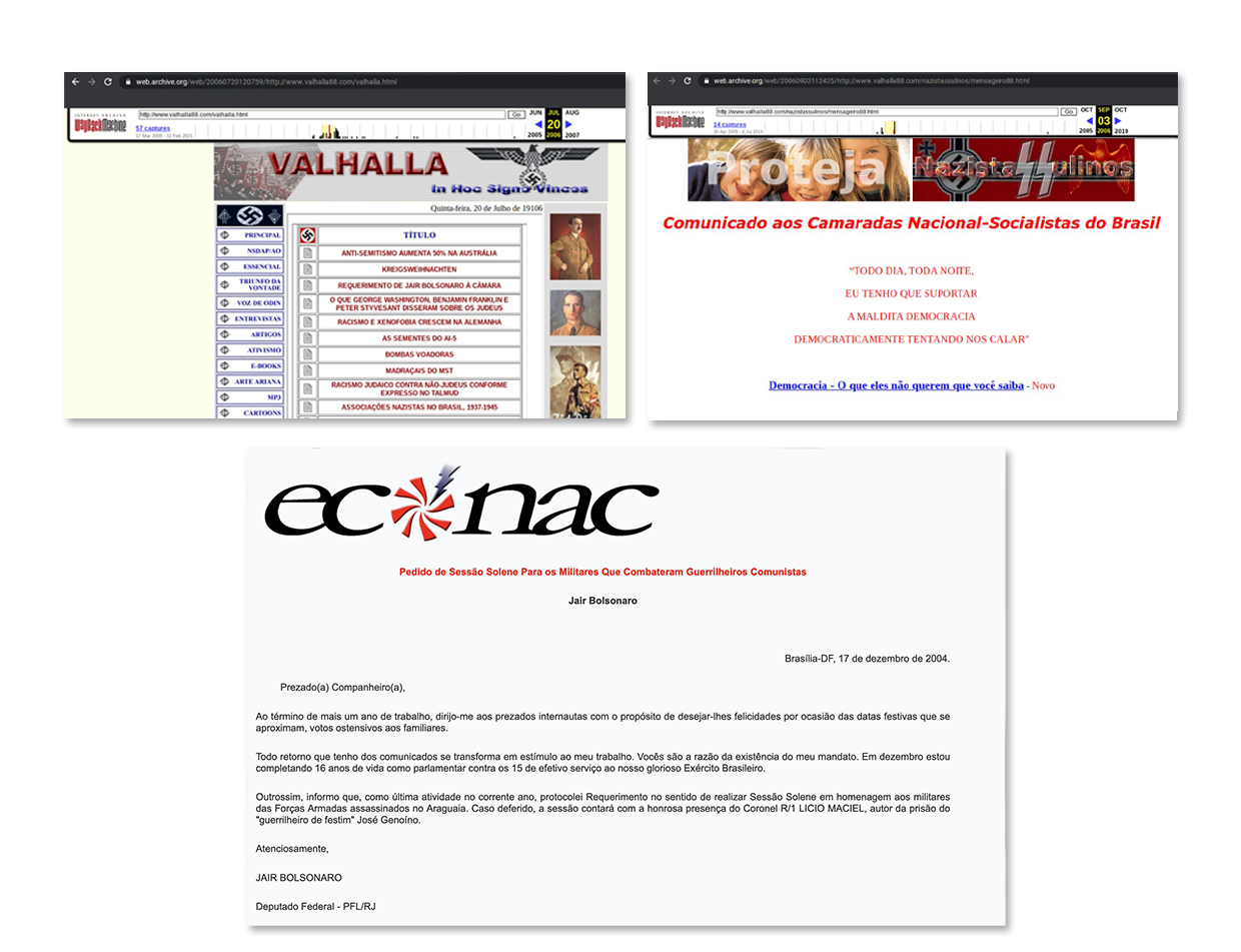 Ligações extremistas: Bolsonaro e propaganda neonazista no Brasil.