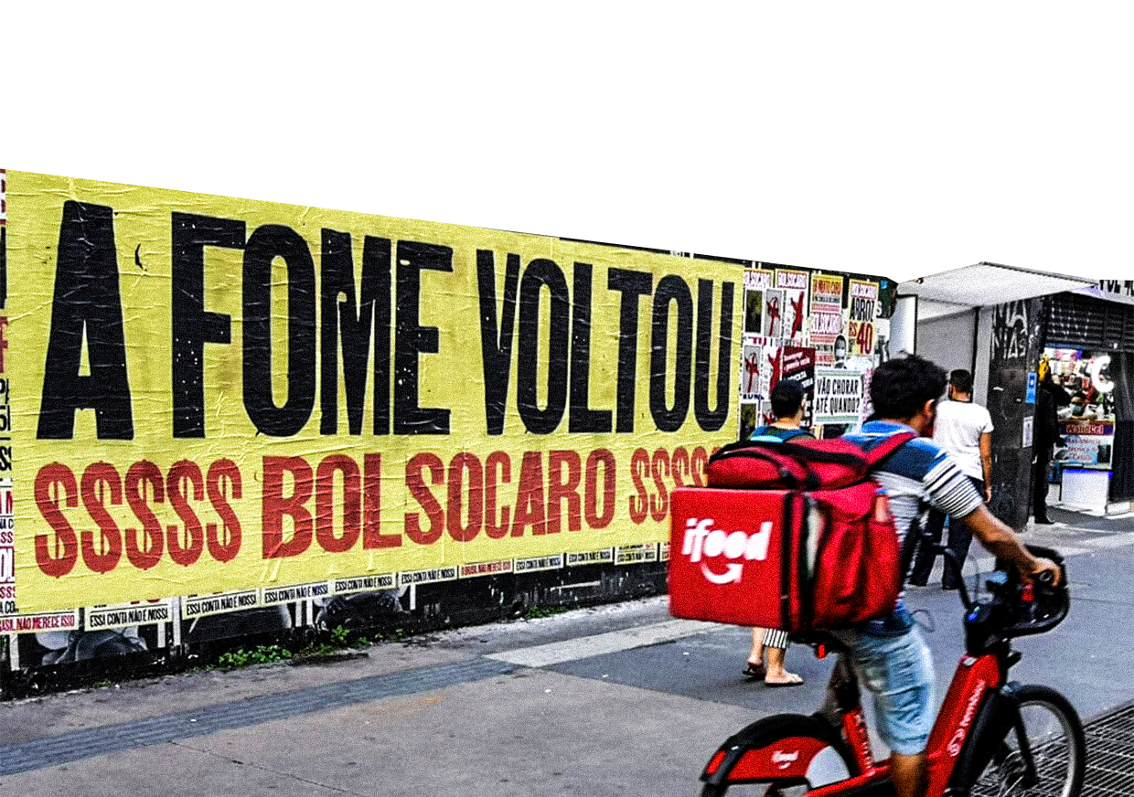 Fome, Crise Social e Protesto em Rua Brasileira