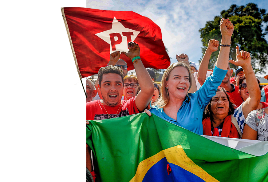 Alegria e Engajamento em Ato Político PT