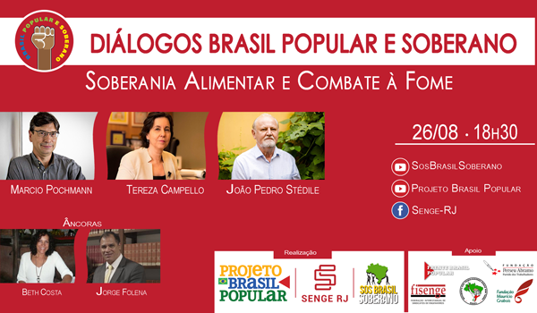 SOS Brasil Soberano lança ciclo com painel sobre combate à fome