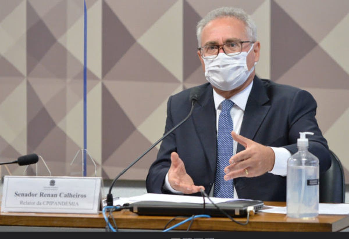Renan Calheiros na CPI da Pandemia