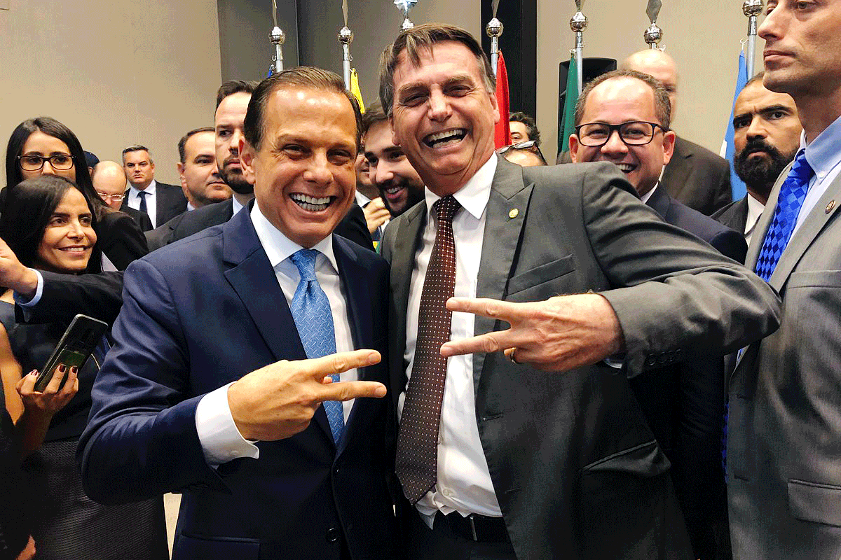 João Doria e Jair Bolsonaro em Encontro Político