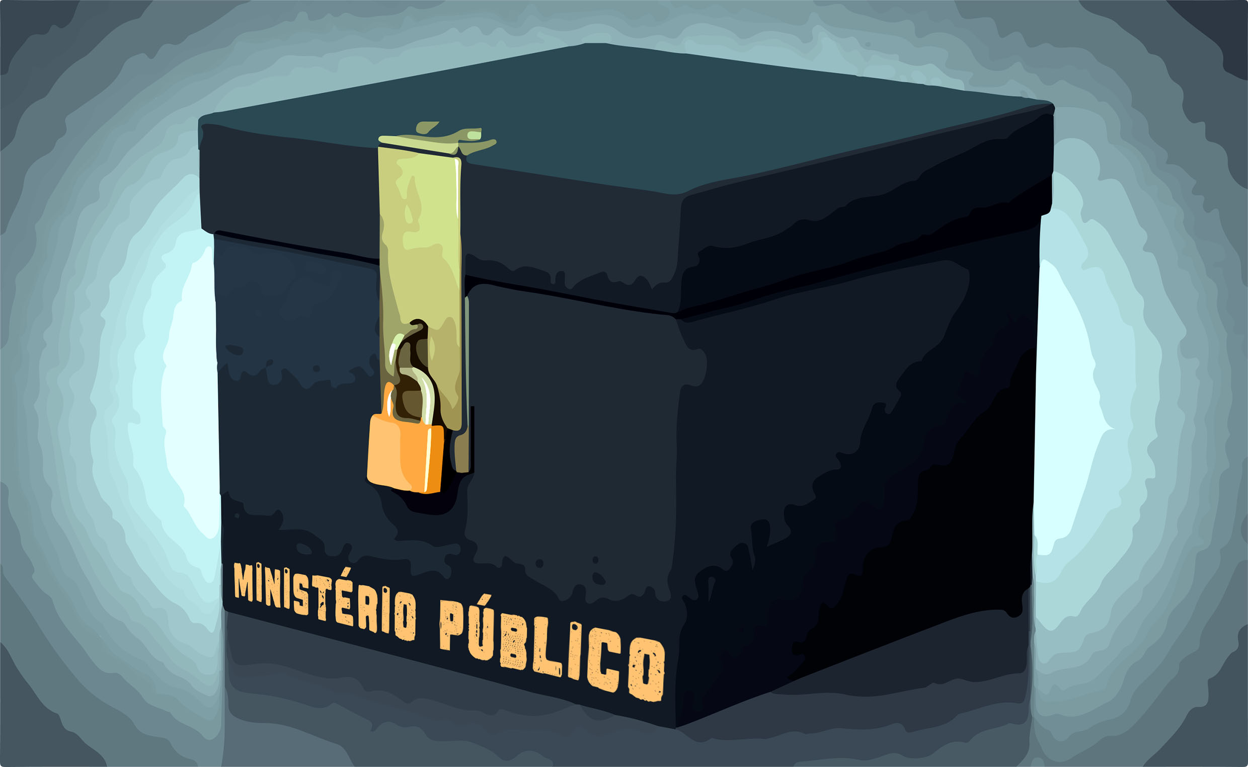 Ministério Público: Caixa Lacrada com Cadeado