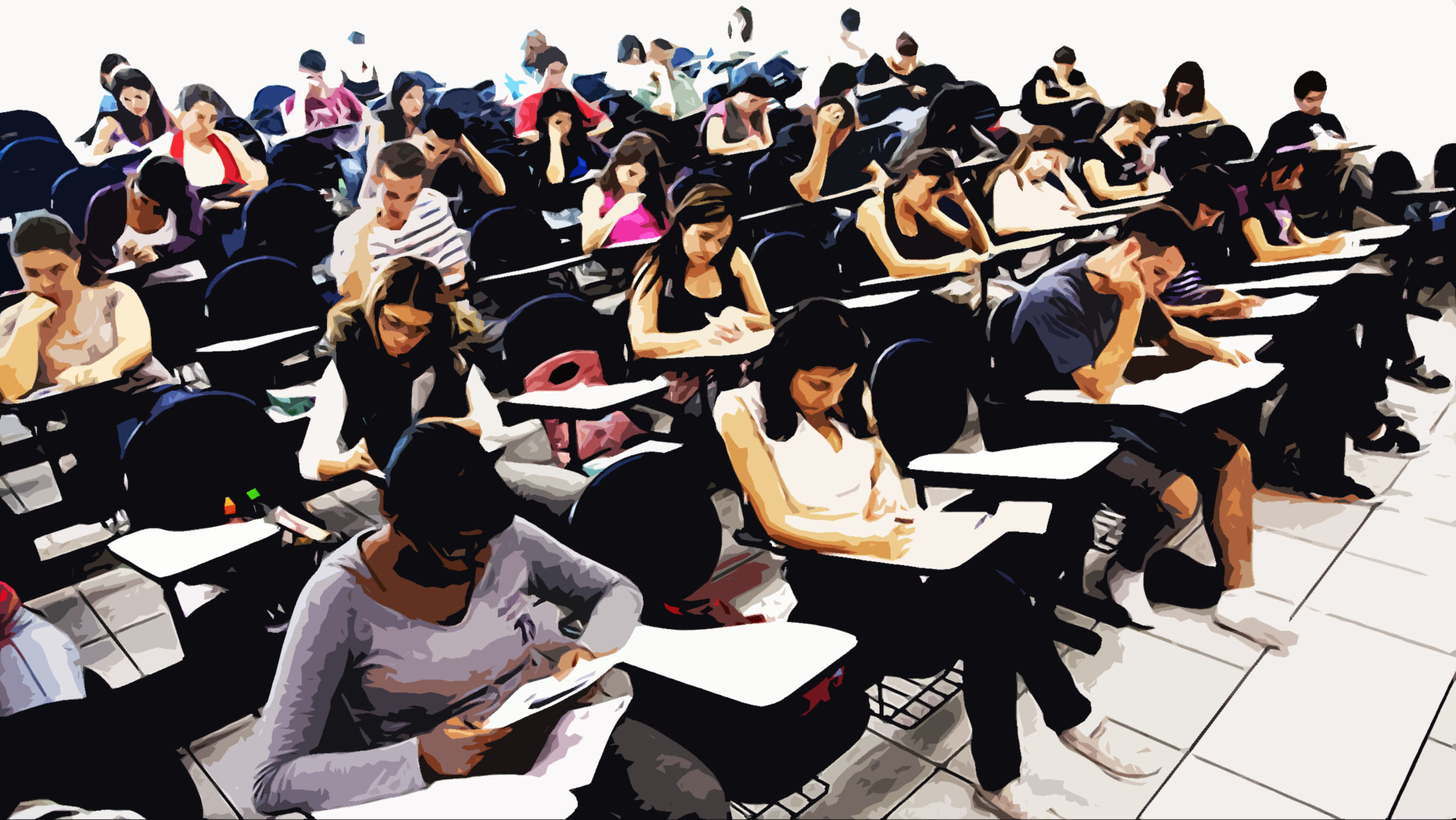 Jovens Estudantes em Sala de Aula: Foco e Aprendizado