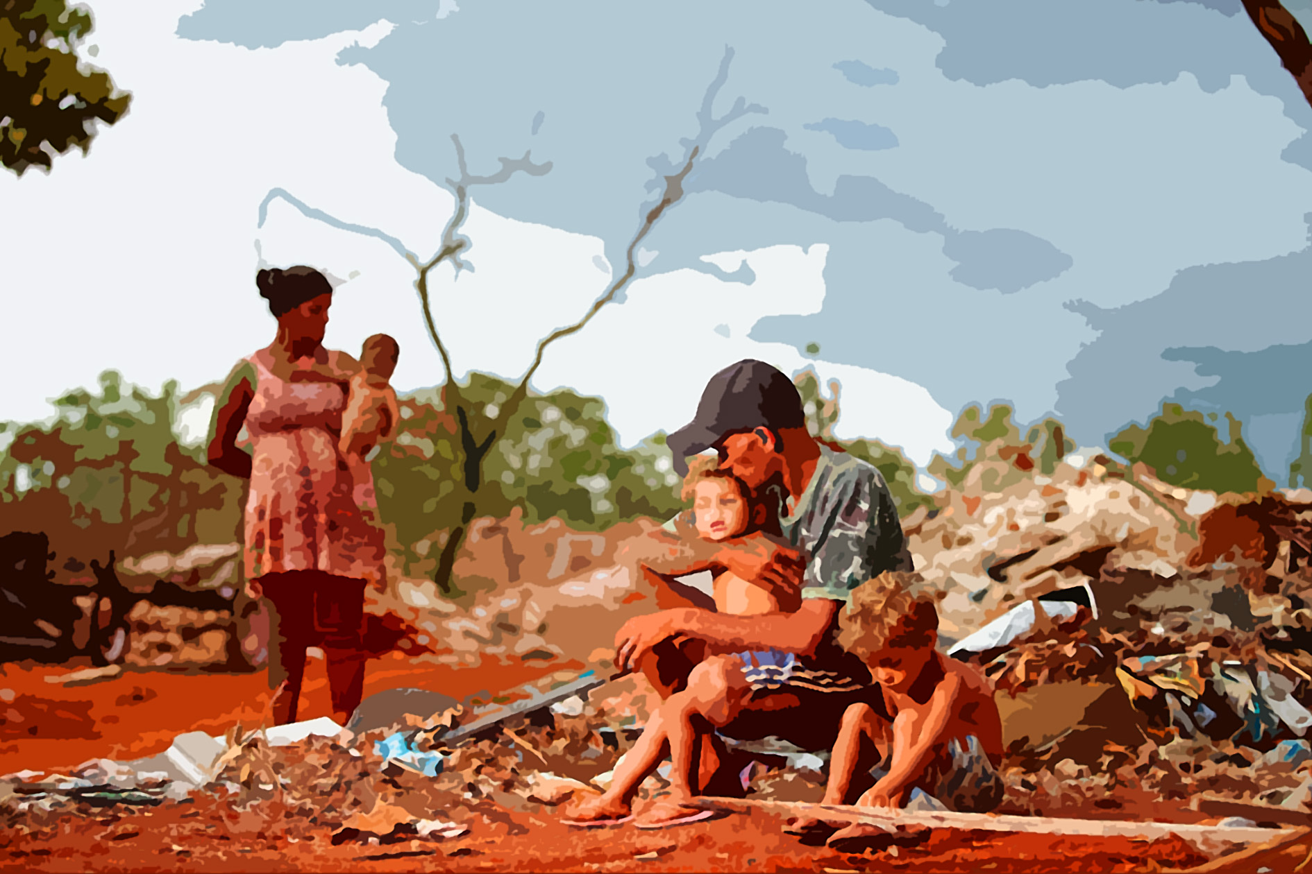 Família em Pobreza Extrema: Luta e Resiliência Diária