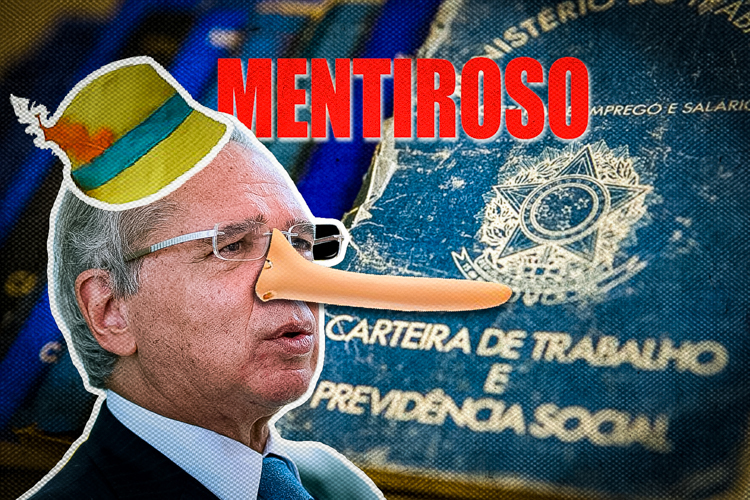 Guedes Pinóquio: Mentiroso sobre a Carteira de Trabalho