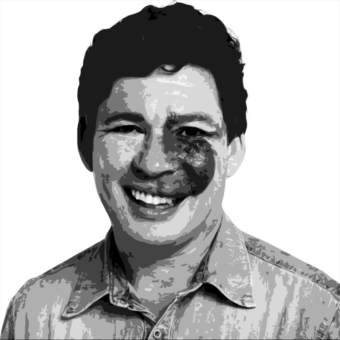 Rosto Sorridente com Marca Distintiva