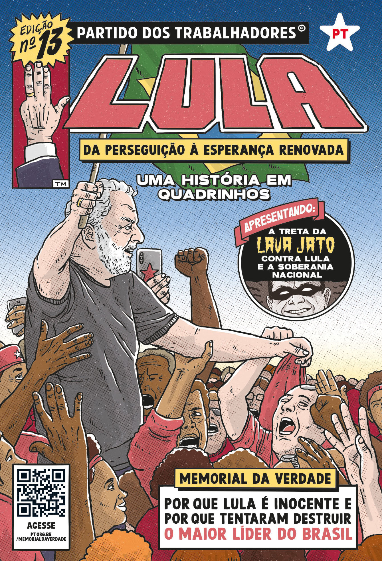 Capa Lula: Da Perseguição à Esperança Renovada em Quadrinhos