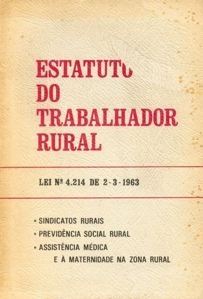 Estatuto do Trabalhador Rural, Lei 4.214, 1963