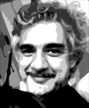 Retrato Estilizado de Homem Sorridente com Bigode