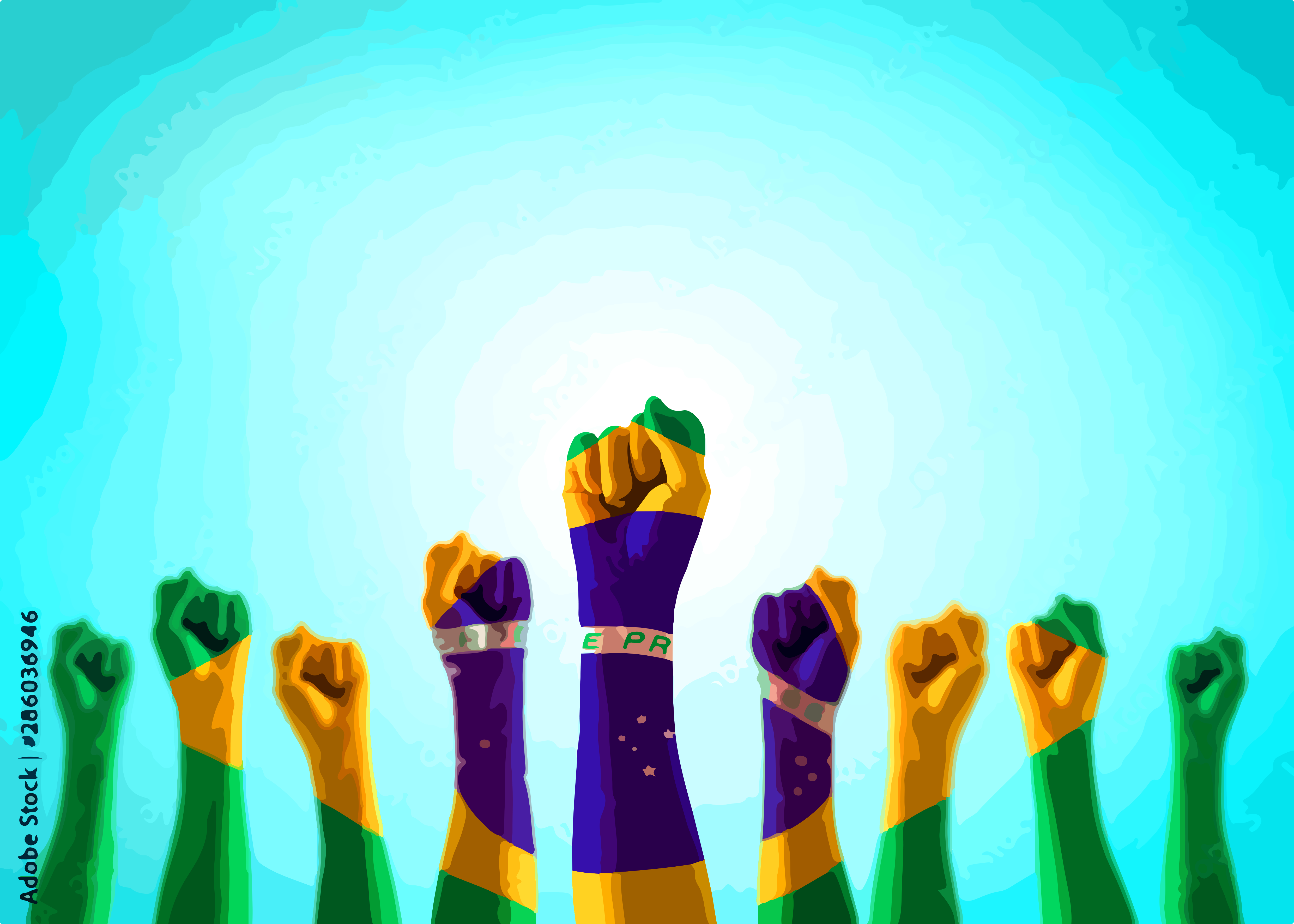 Punhos Erguidos: Força e Unidade Brasileira