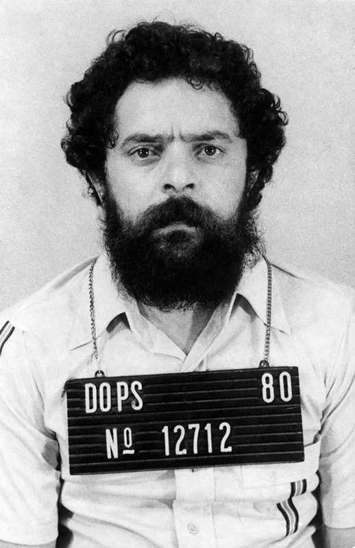 Mugshot histórico de Lula da Silva, DOPS 1980