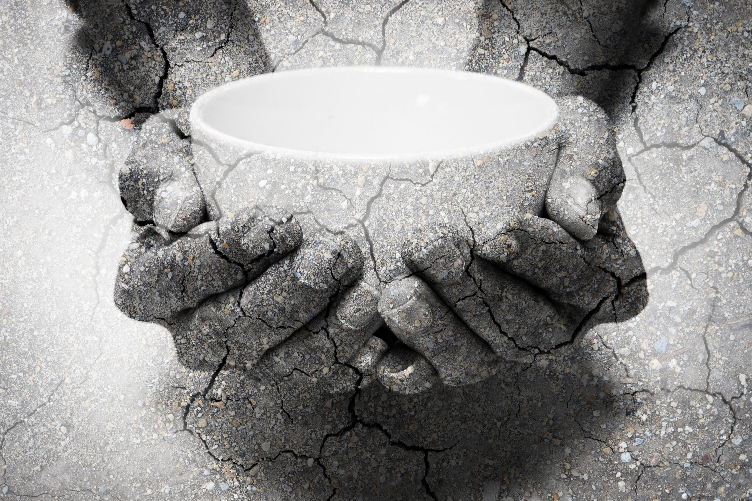 Mãos na terra seca: Fome e mudança climática