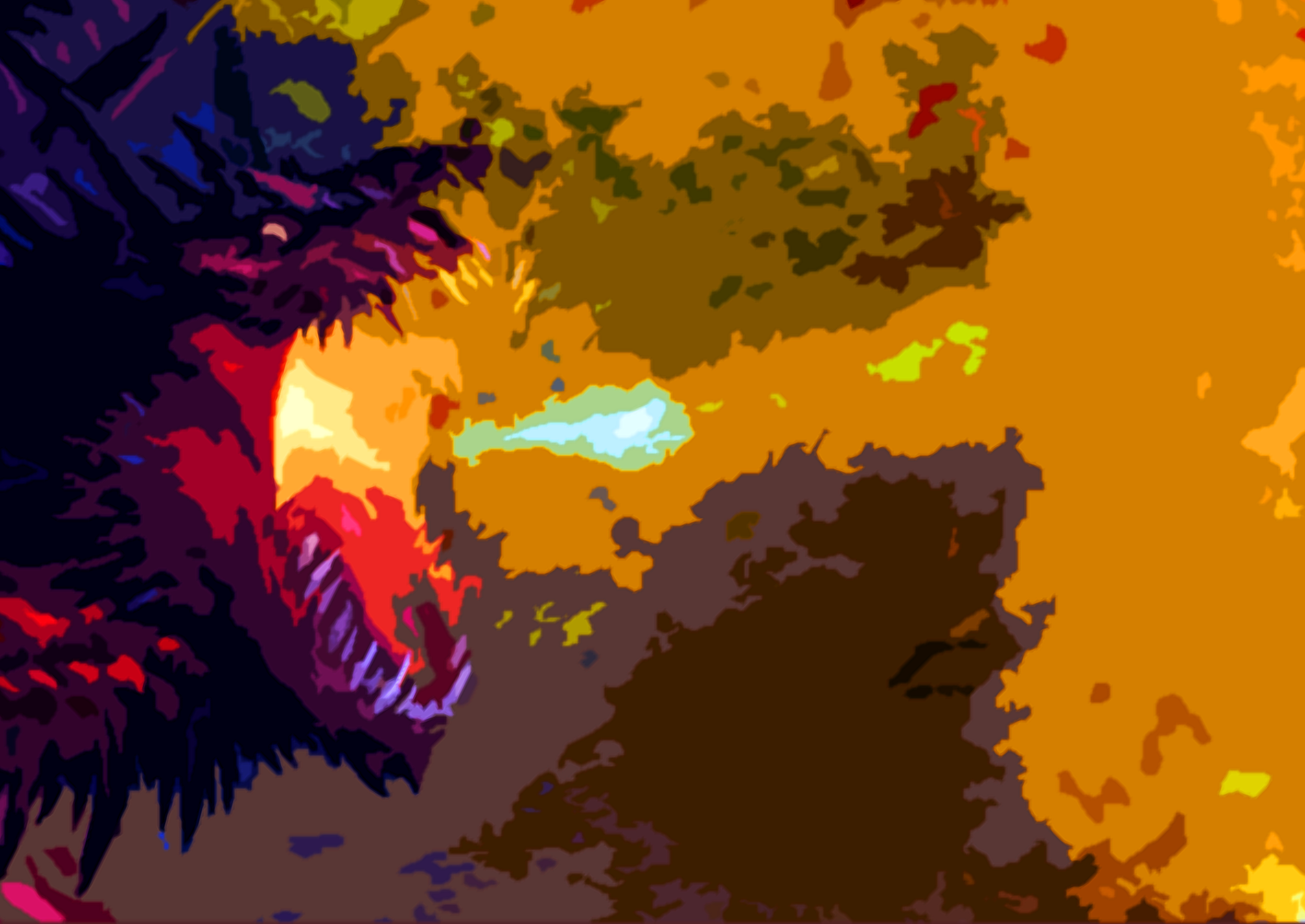 Dragão cuspindo fogo azul em ilustração estilizada