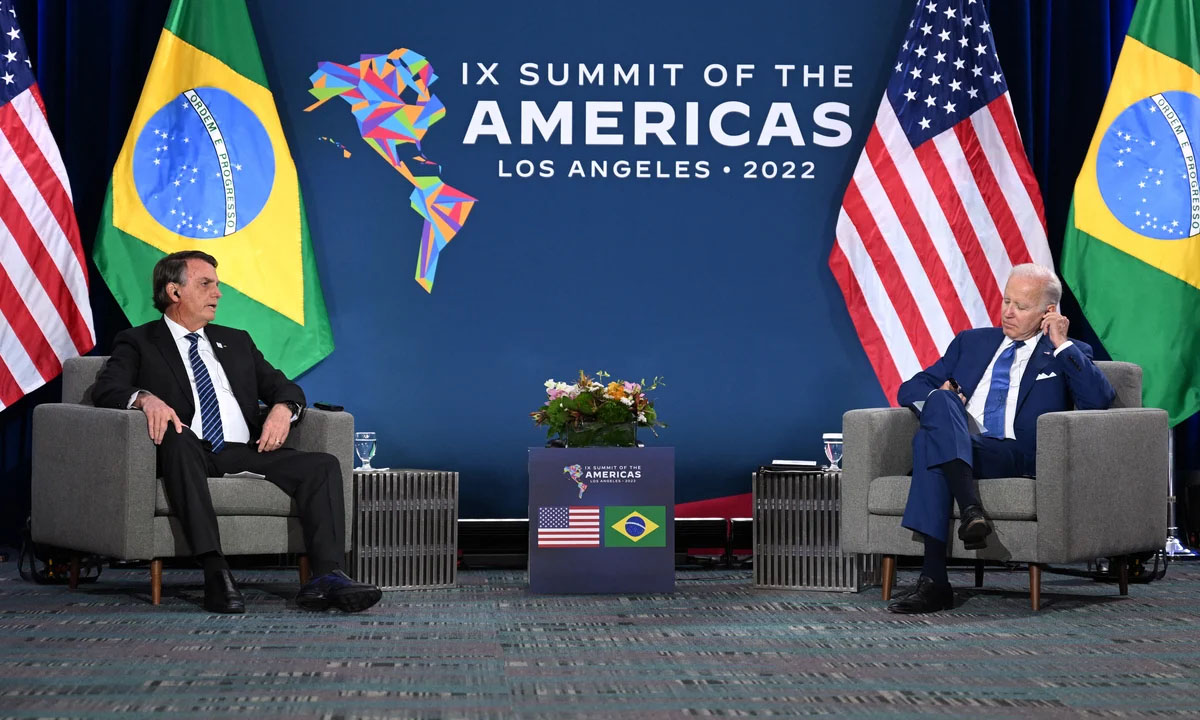 Biden e Bolsonaro na IX Cúpula das Américas, Los Angeles