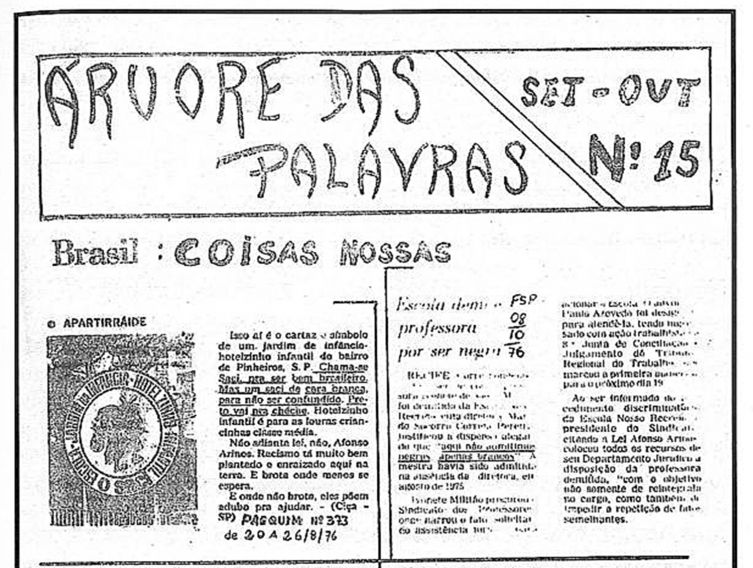 Criação do jornal “Árvore das Palavras”