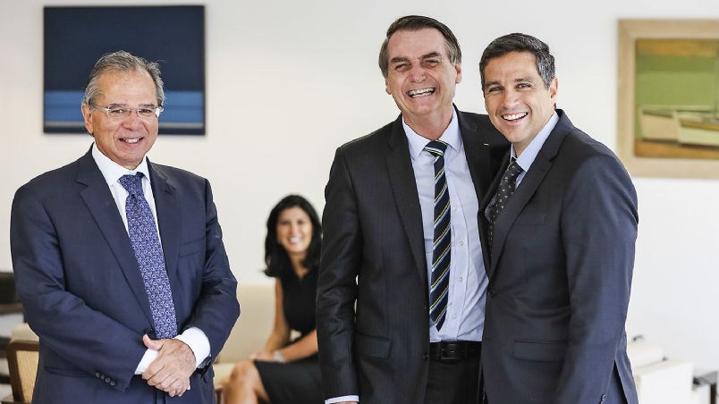 Bolsonaro, Guedes e Faria: Confiança em Encontro Oficial