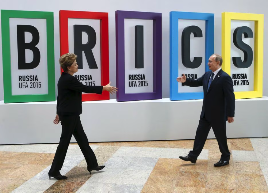 Dilma Rousseff e Putin: Encontro BRICS Ufa 2015