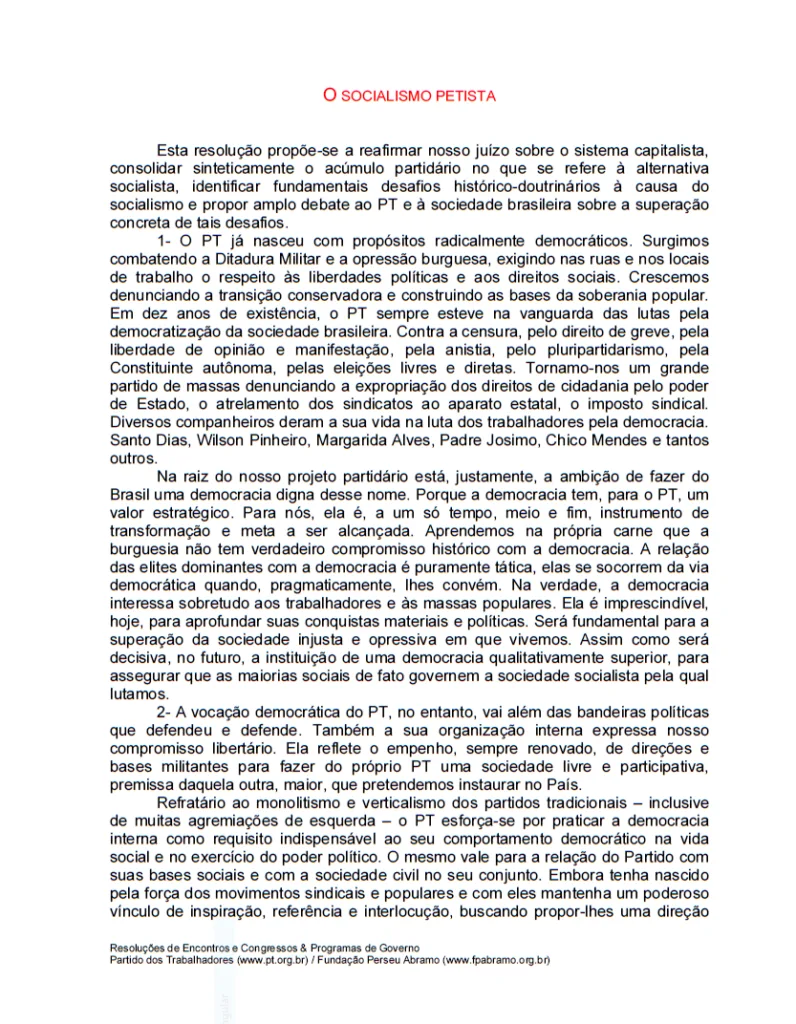 VII Encontro Nacional do Partido dos Trabalhadores