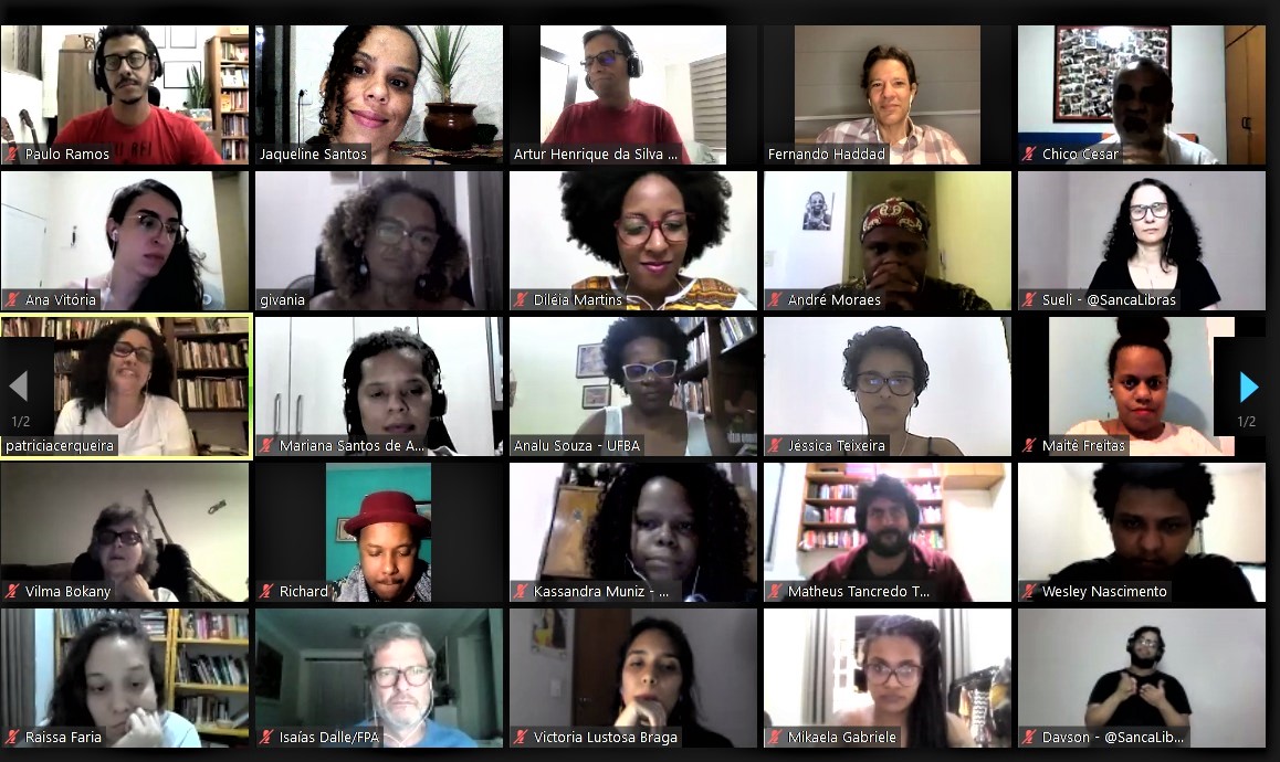 Debate Virtual com Haddad, Chico Cesar e Especialistas FPA