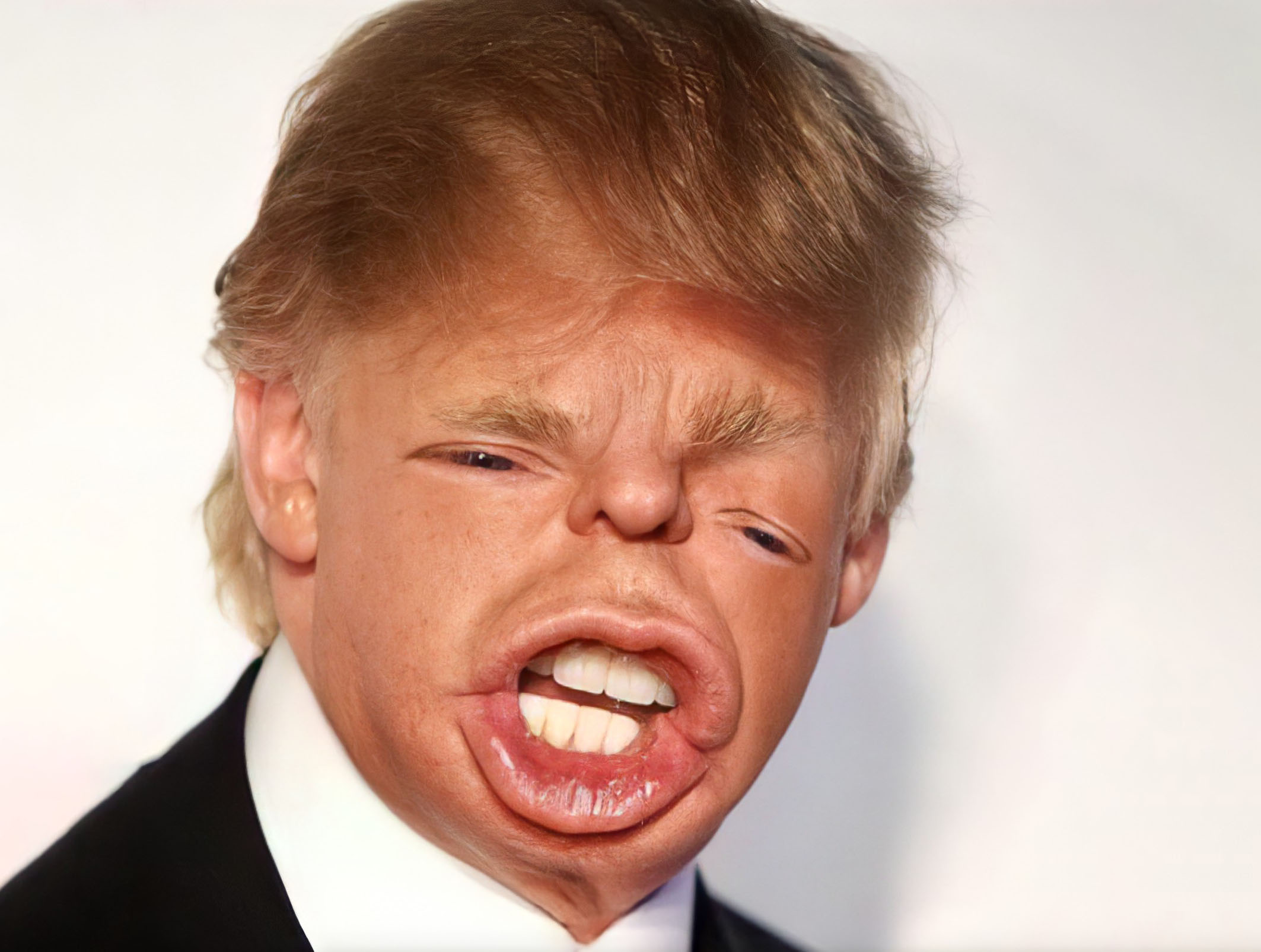 Caricatura Deformada de Donald Trump