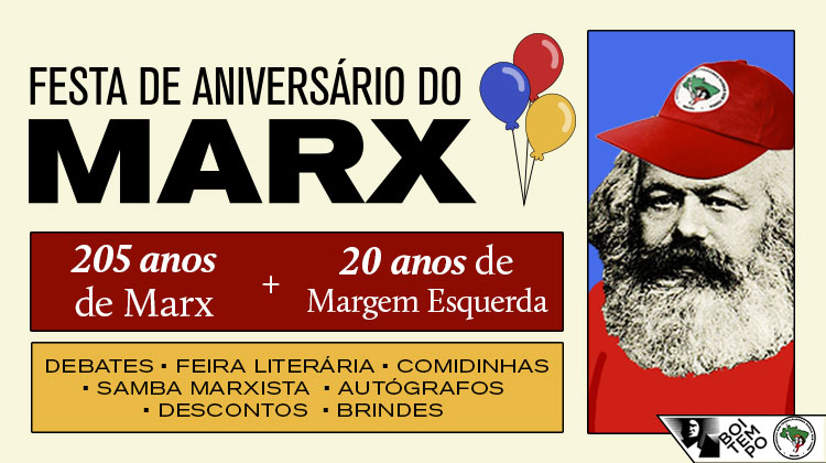 Boitempo e MST organizam festa de aniversário do Marx no próximo sábado