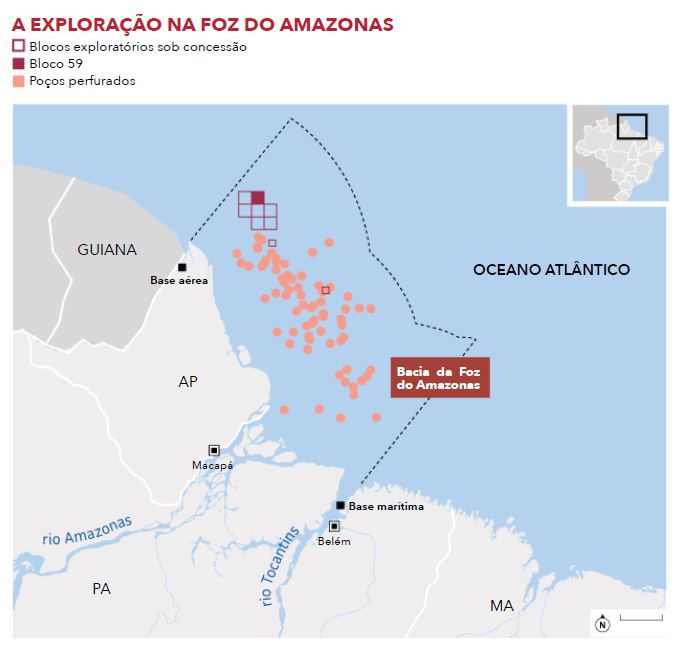 Exploração de Petróleo na Foz do Amazonas: Mapa de Concessões
