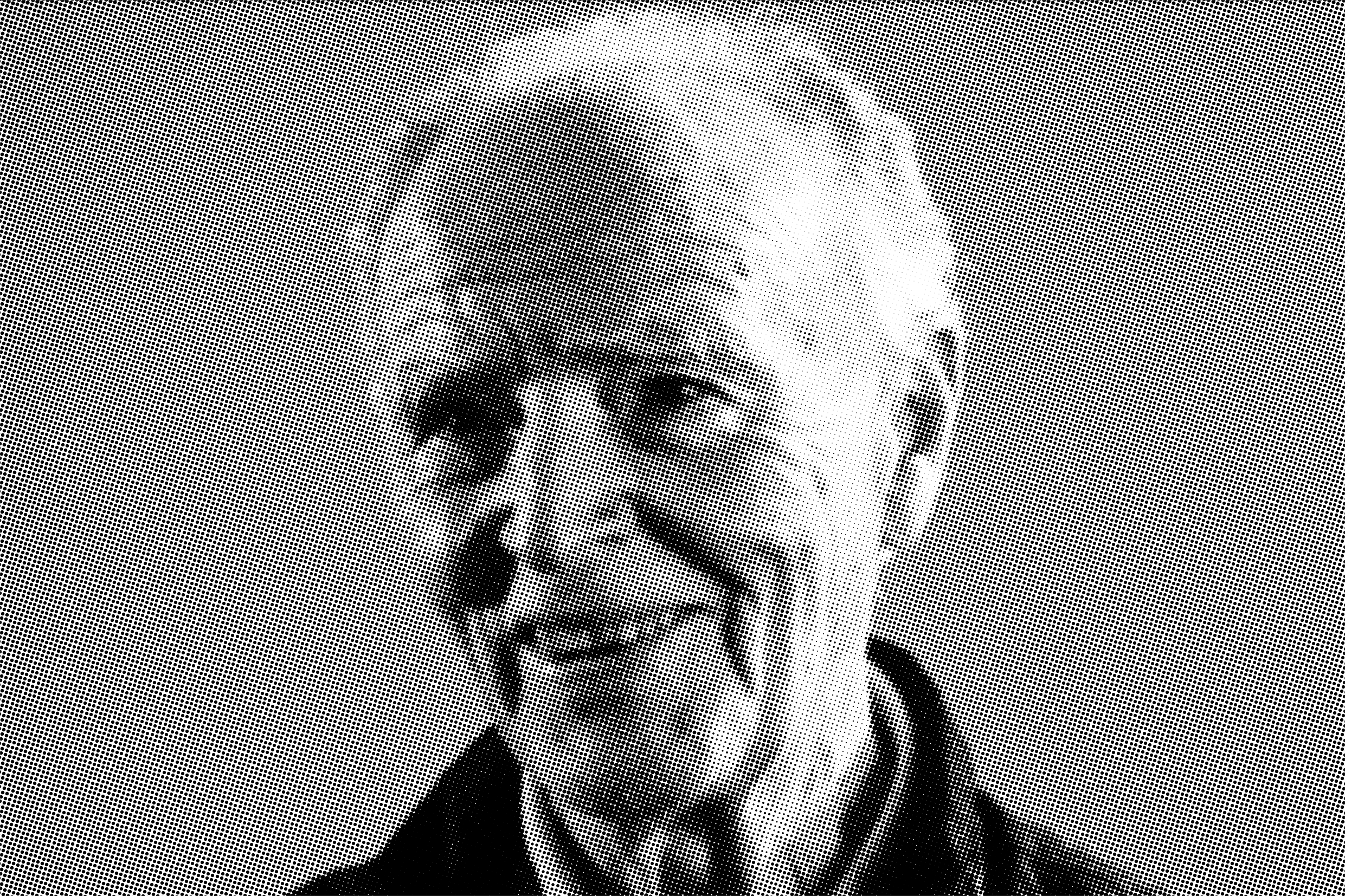 Jimmy Carter Sorrindo: Retrato Histórico em Halftone