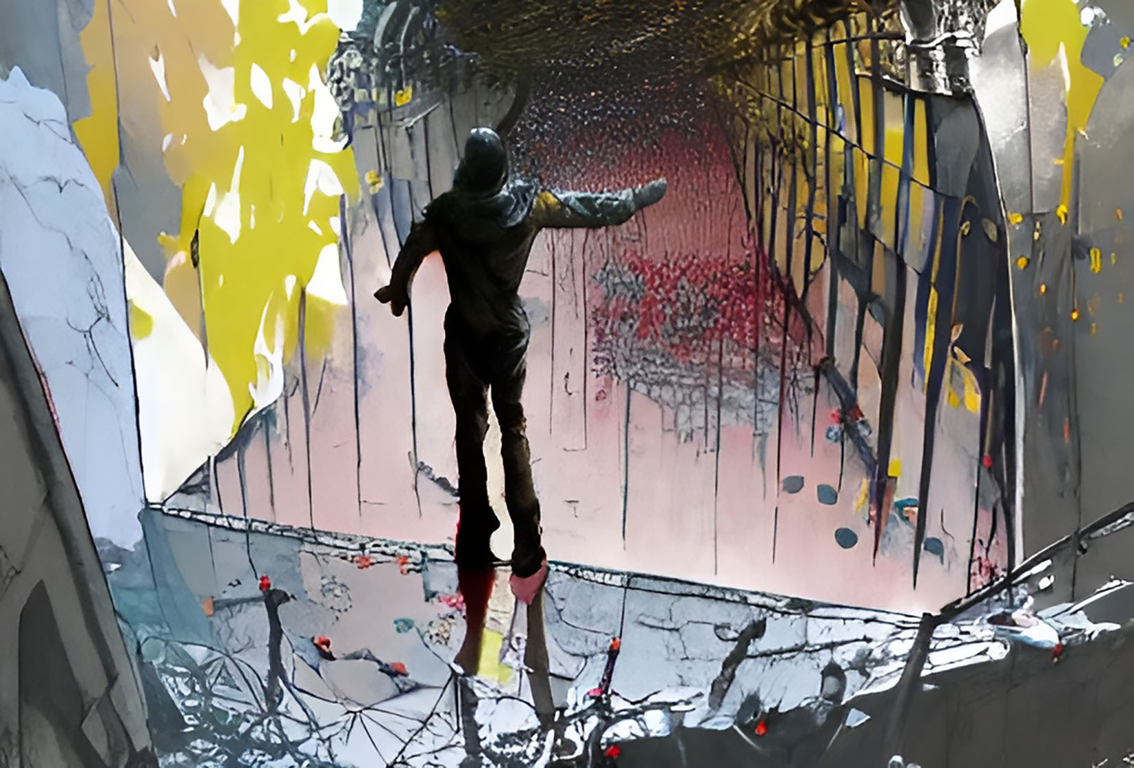 Explorador em Mundos Fragmentados: Reflexão e Busca no Abstrato