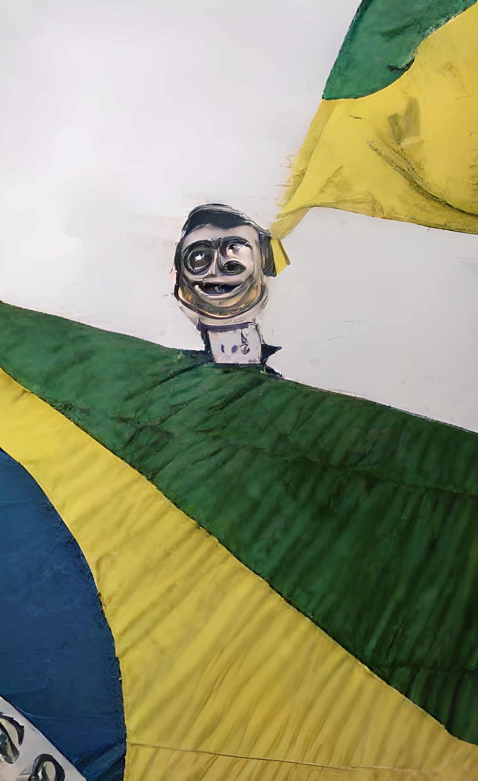 Cabeça Metálica, Bandeira Brasileira: Crítica Política
