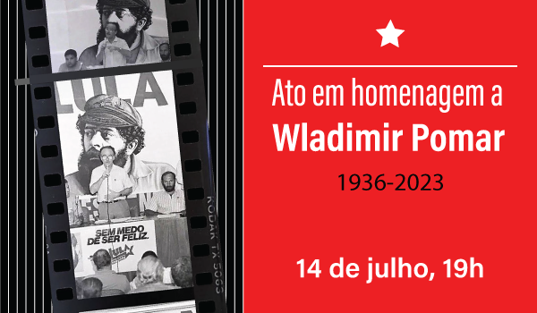 Wladimir Pomar será homenageado em ato público em São Paulo