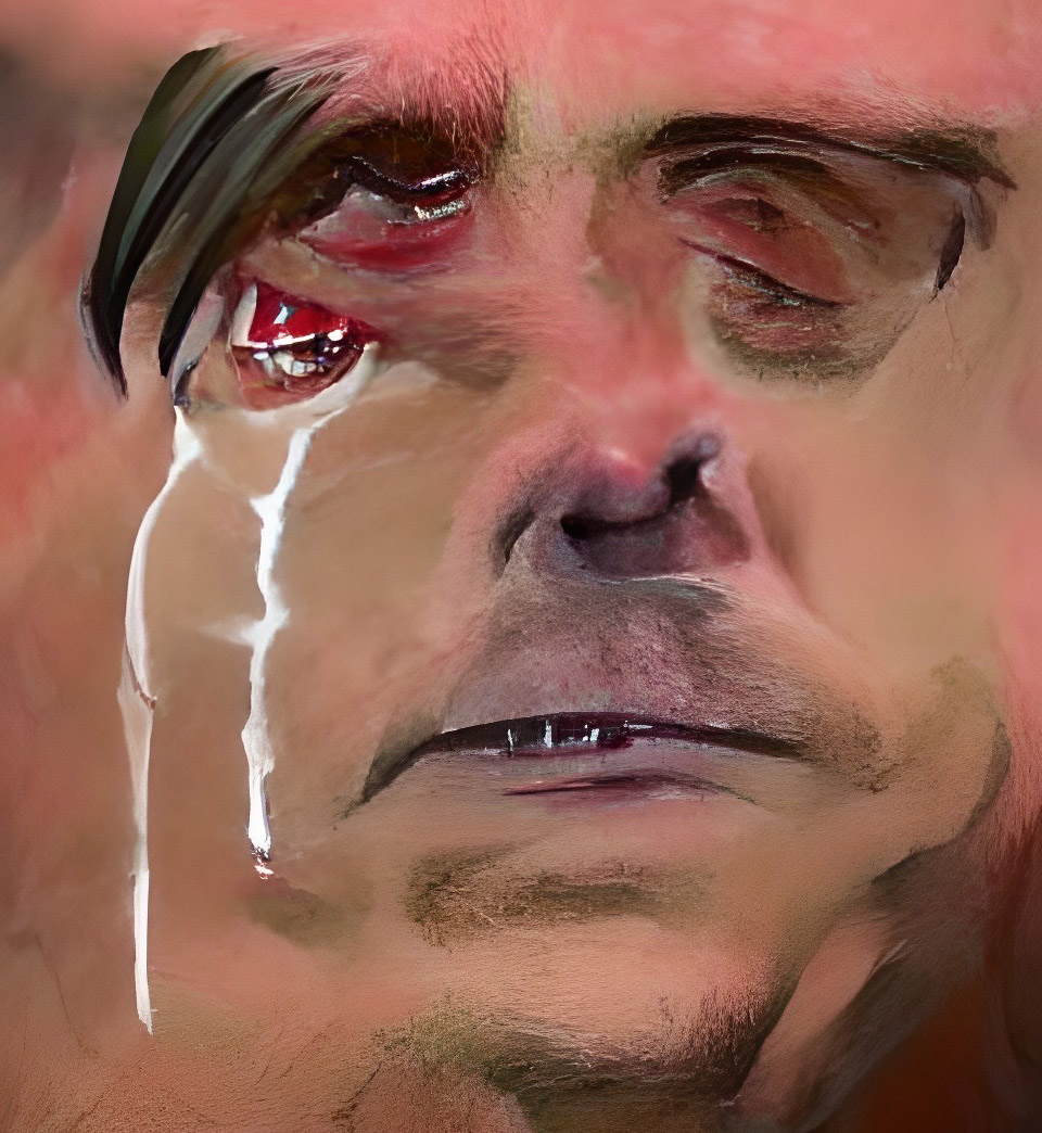 Angústia Profunda: O Rosto que Chora