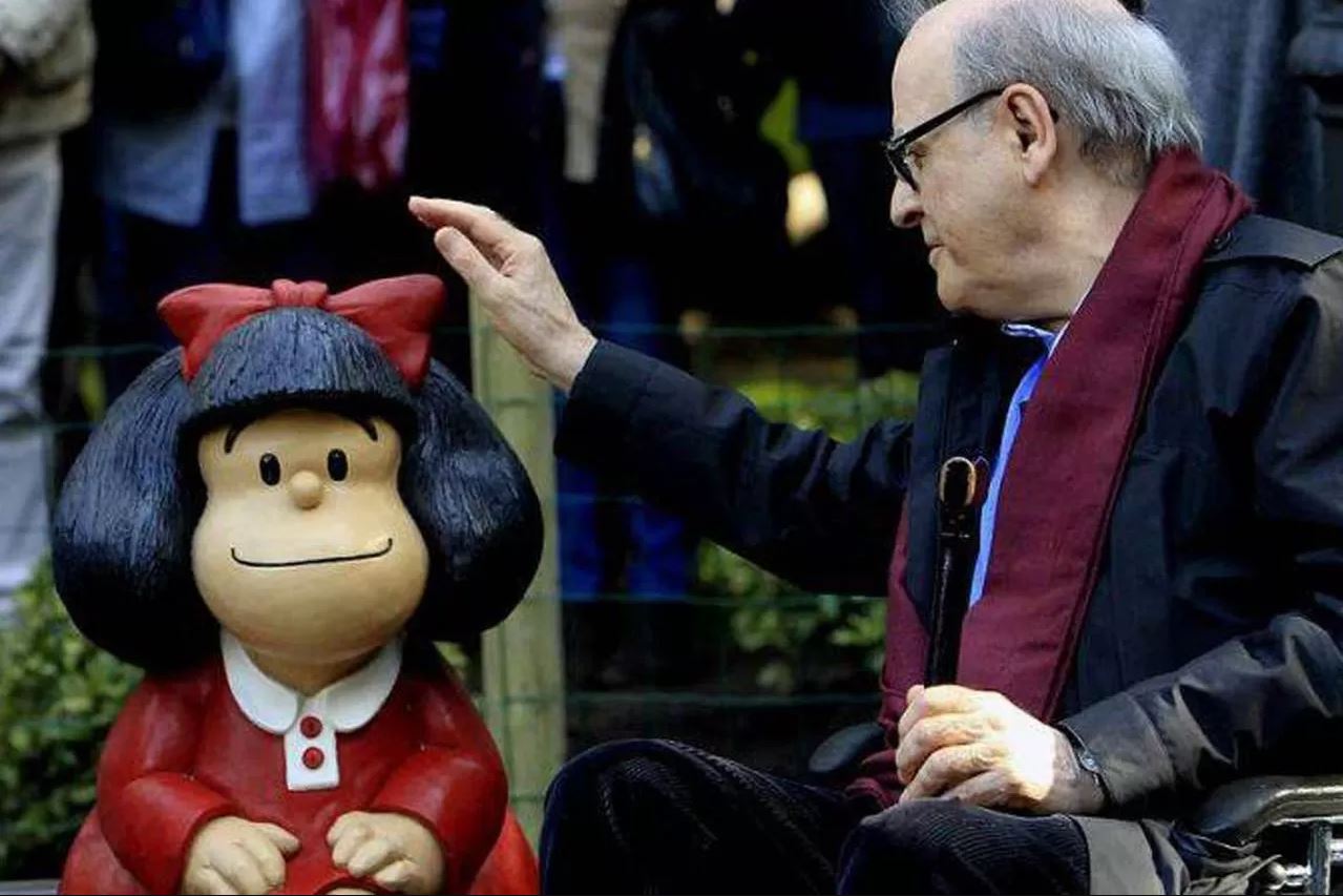 Quino e Mafalda: Encontro Emocionante com sua Criação