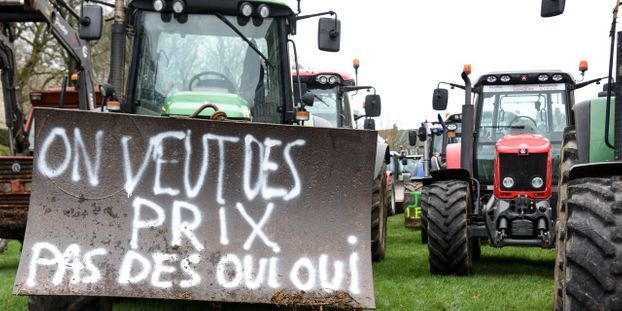 Agricultores Protestam por Preços Justos com Tratores