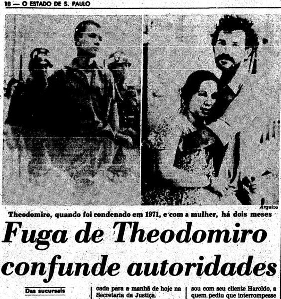Fuga de Theodomiro: Condenação e Imagem com a Esposa