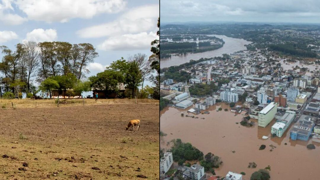 Seca e Enchente: A Crise Climática em Imagens