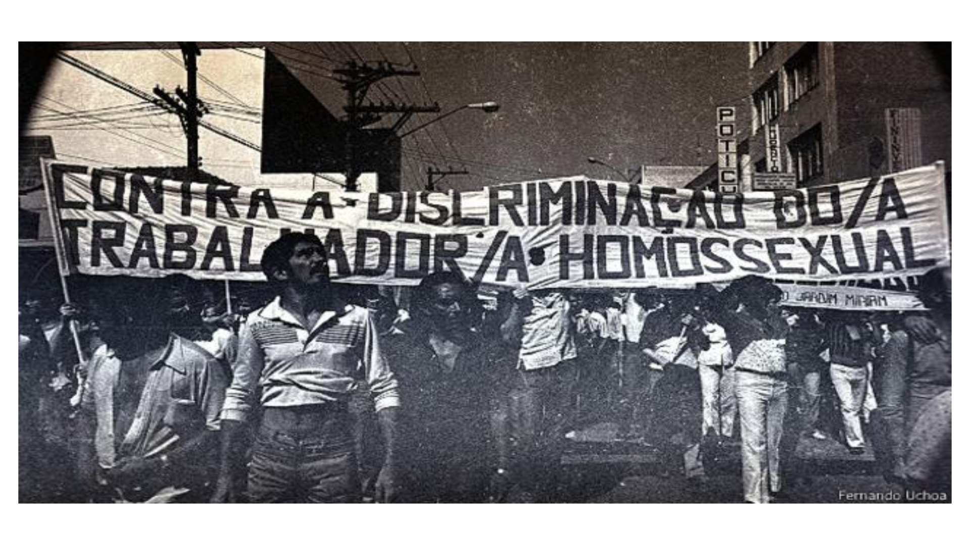Protesto contra discriminação de trabalhadores homossexuais no Brasil