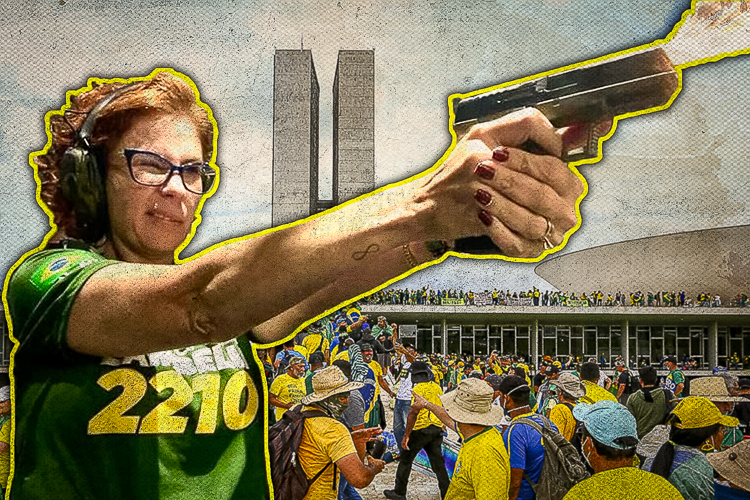 Mulher com Arma no Congresso, Protesto Político Brasil