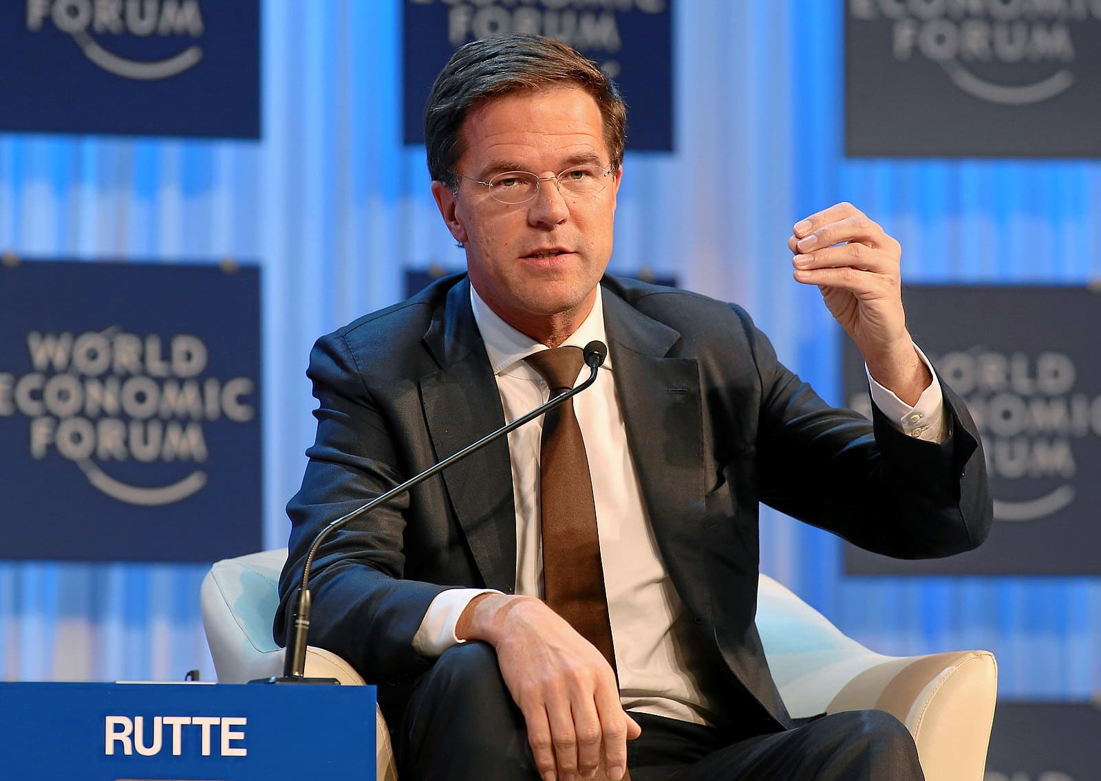 Mark Rutte no Fórum Econômico Mundial