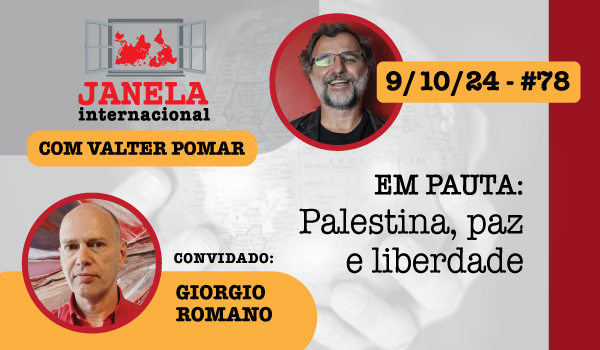 Palestina, paz e liberdade é o tema do Janela Internacional