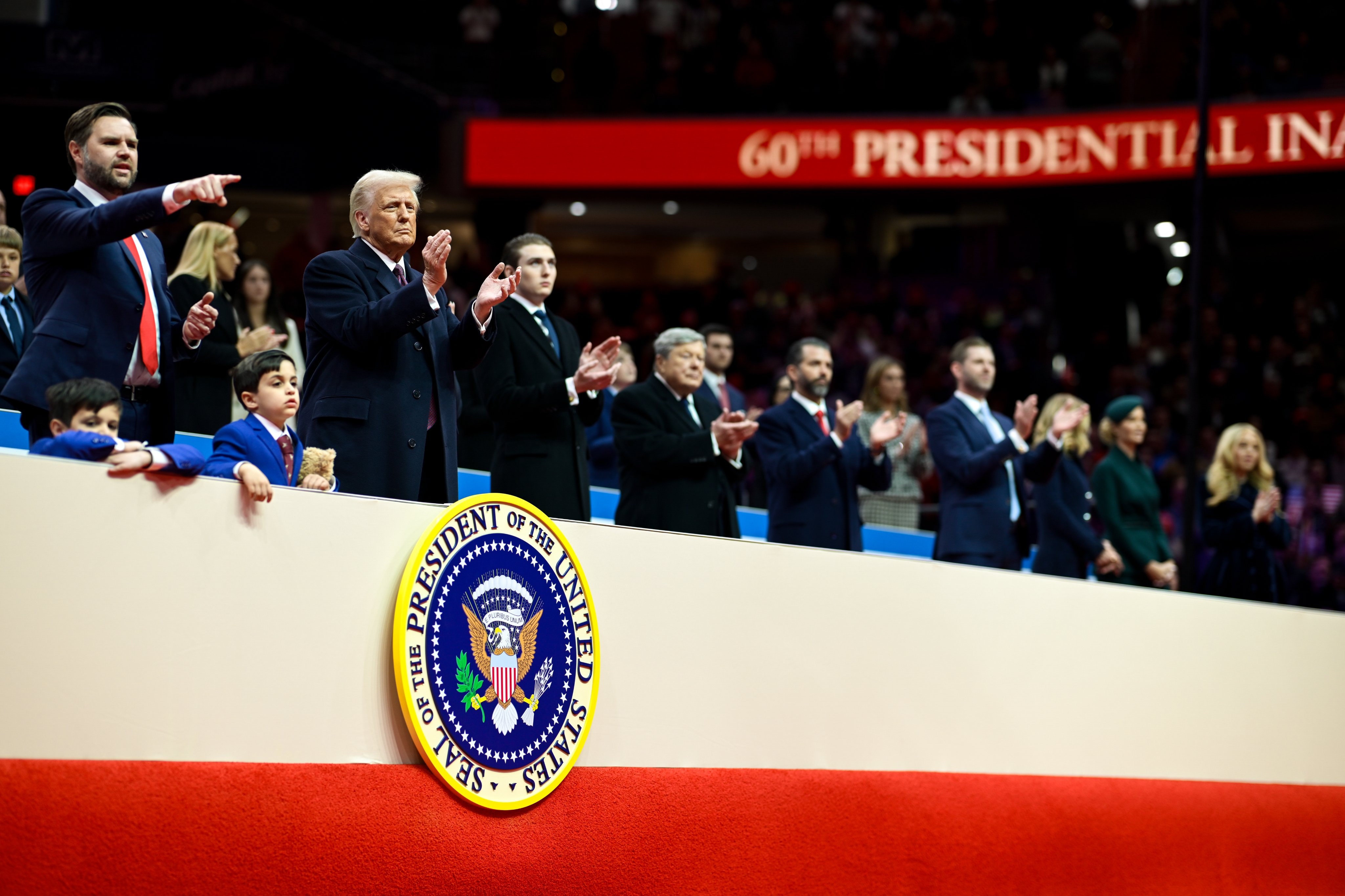 Trump e família em evento oficial: 60ª Inauguração Presidencial