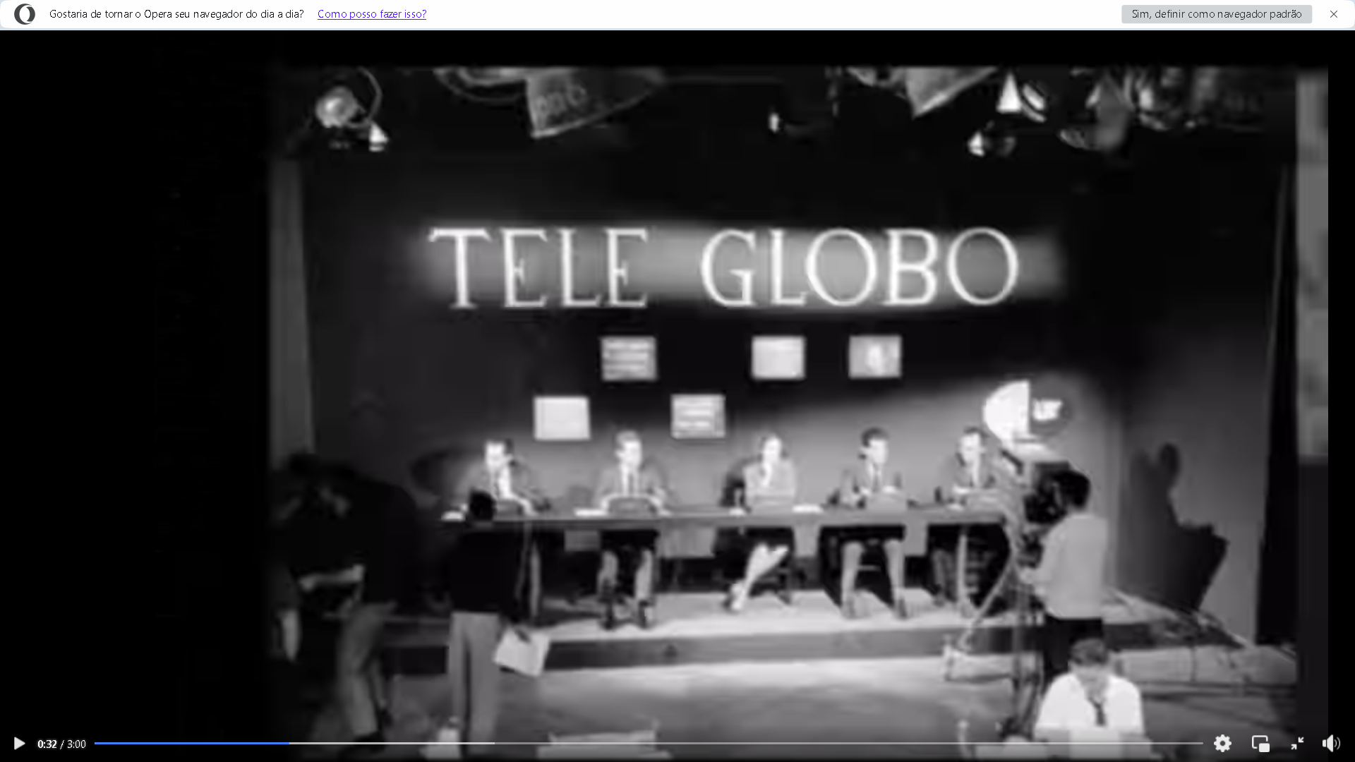 Painel TELE GLOBO: Debate Histórico em Estúdio