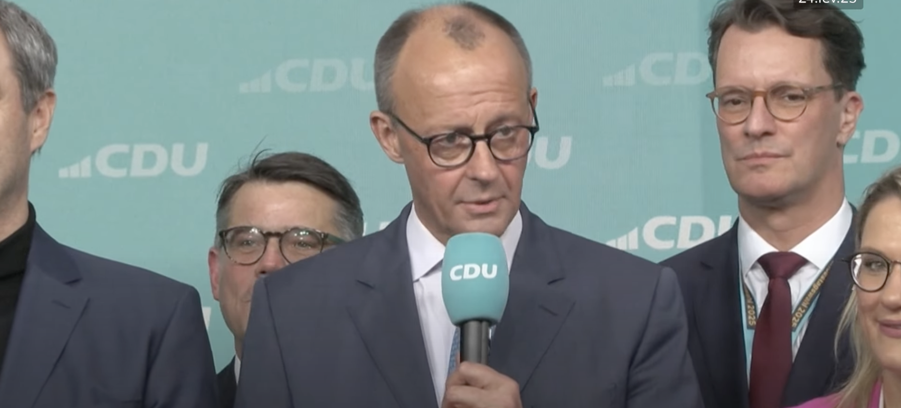 Friedrich Merz da CDU em Discurso Político na Alemanha