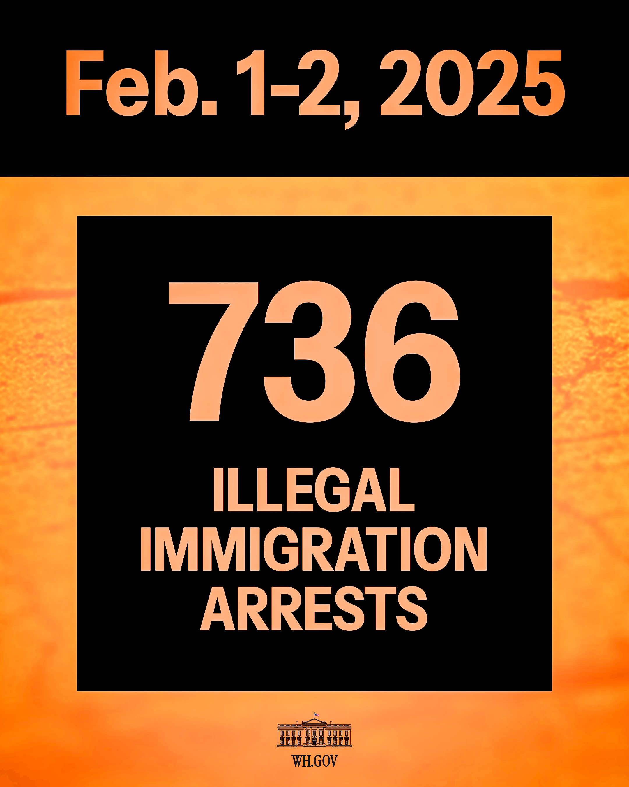 736 Prisões Ilegales: Dados de Imigração Fevereiro 2025