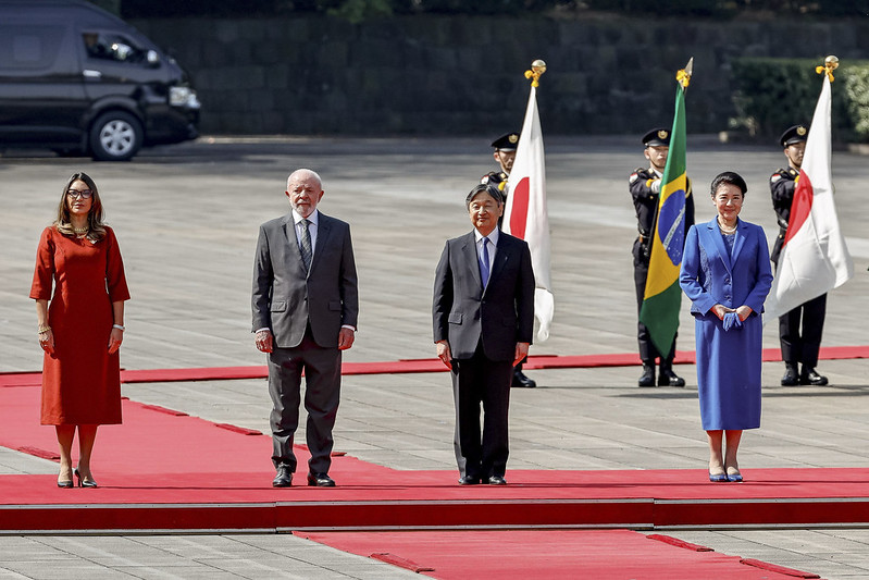 Encontro Diplomático Brasil-Japão: Lula, Janja, Imperador Naruhito e Imperatriz Masako