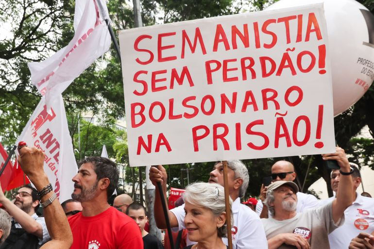 Protesto: Sem Anistia, Bolsonaro na Prisão