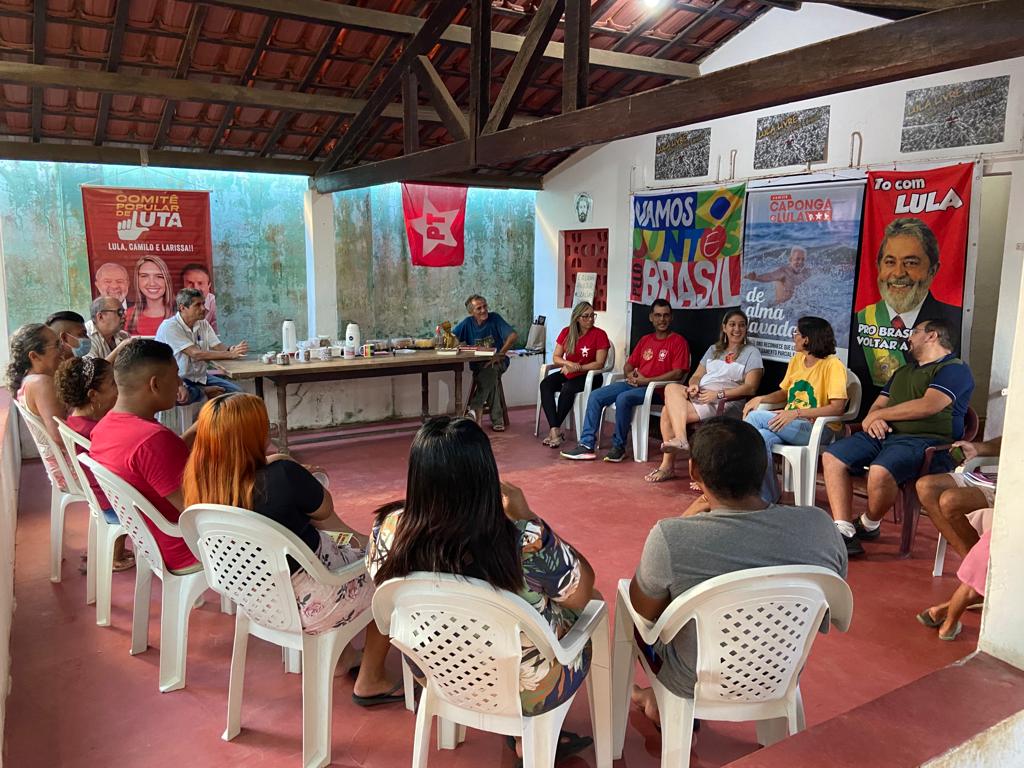 Reunião de militância popular em apoio a Lula e PT