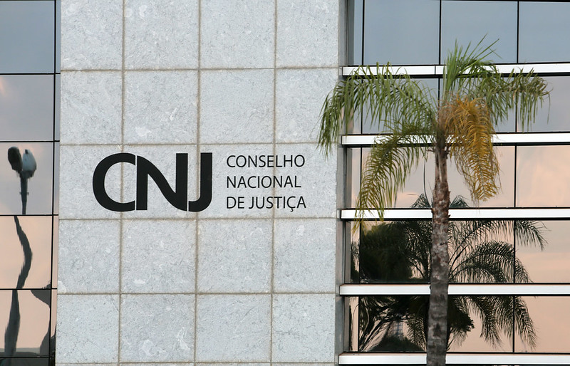 Fachada do CNJ: Conselho Nacional de Justiça